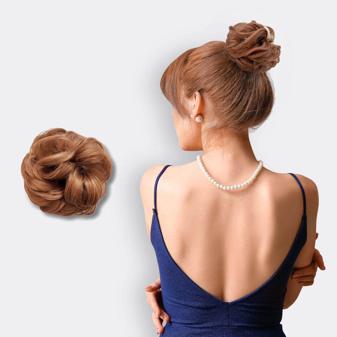 Haarverlängerung Scrunchie BunPop für Voluminöse Dutts 13