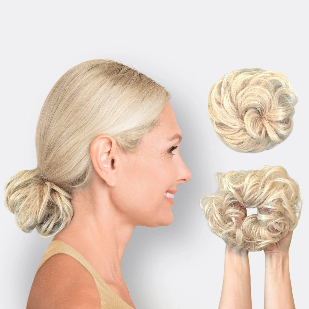 Haarverlängerung Scrunchie BunPop für Voluminöse Dutts 18