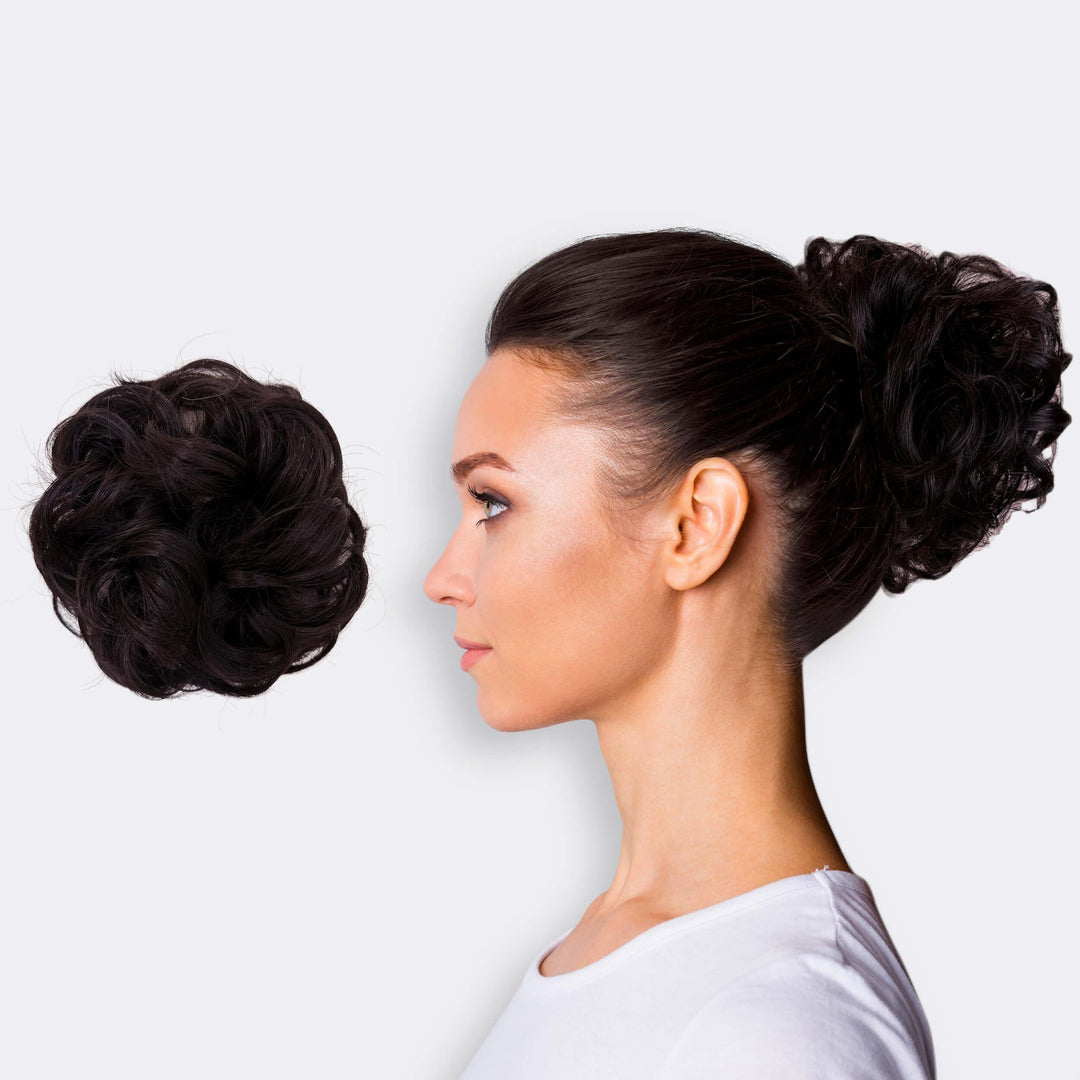 Haarverlängerung Scrunchie BunPop für Voluminöse Dutts 2