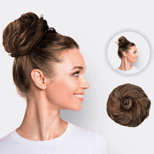Haarverlängerung Scrunchie BunPop für Voluminöse Dutts 4