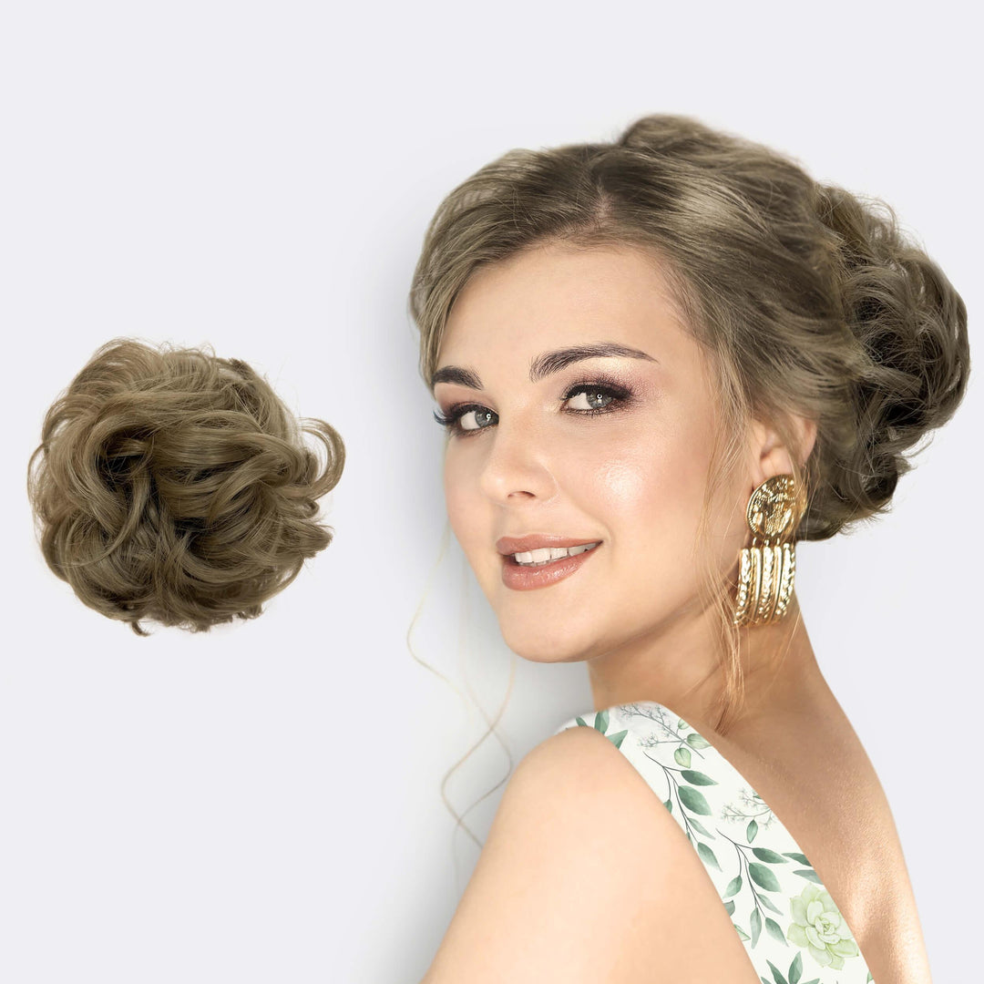 Haarverlängerung Scrunchie BunPop für Voluminöse Dutts 6