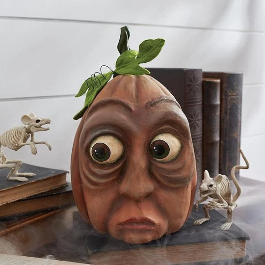 Halloween-Kürbisfigur mit humorvollem Design für Damen und Herren 13