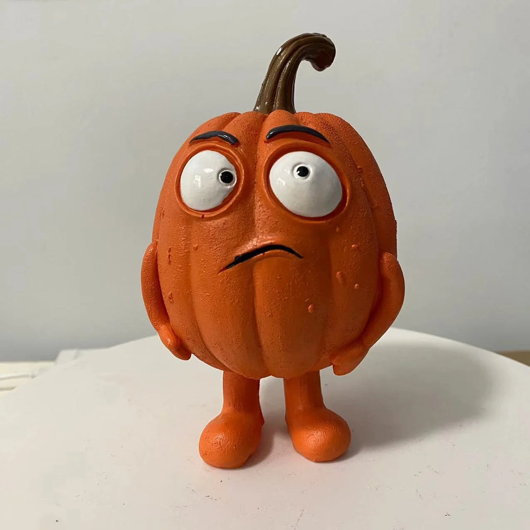 Halloween-Kürbisfigur mit humorvollem Design für Damen und Herren 5