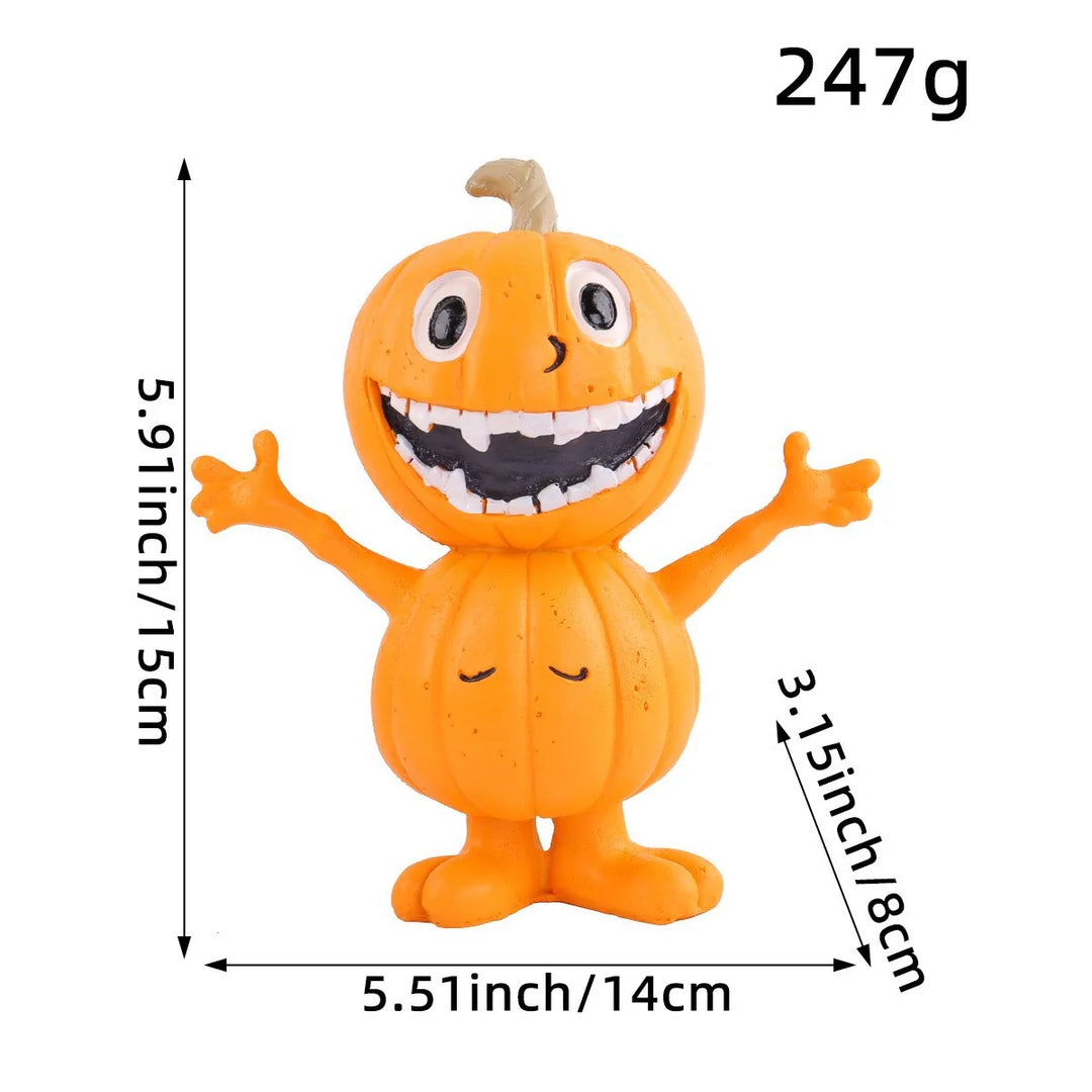 Halloween-Kürbisfigur mit humorvollem Design für Damen und Herren 9