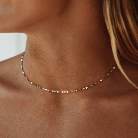Halskette Damen Trendiges Design Mit Verstellbarem Verschluss 0