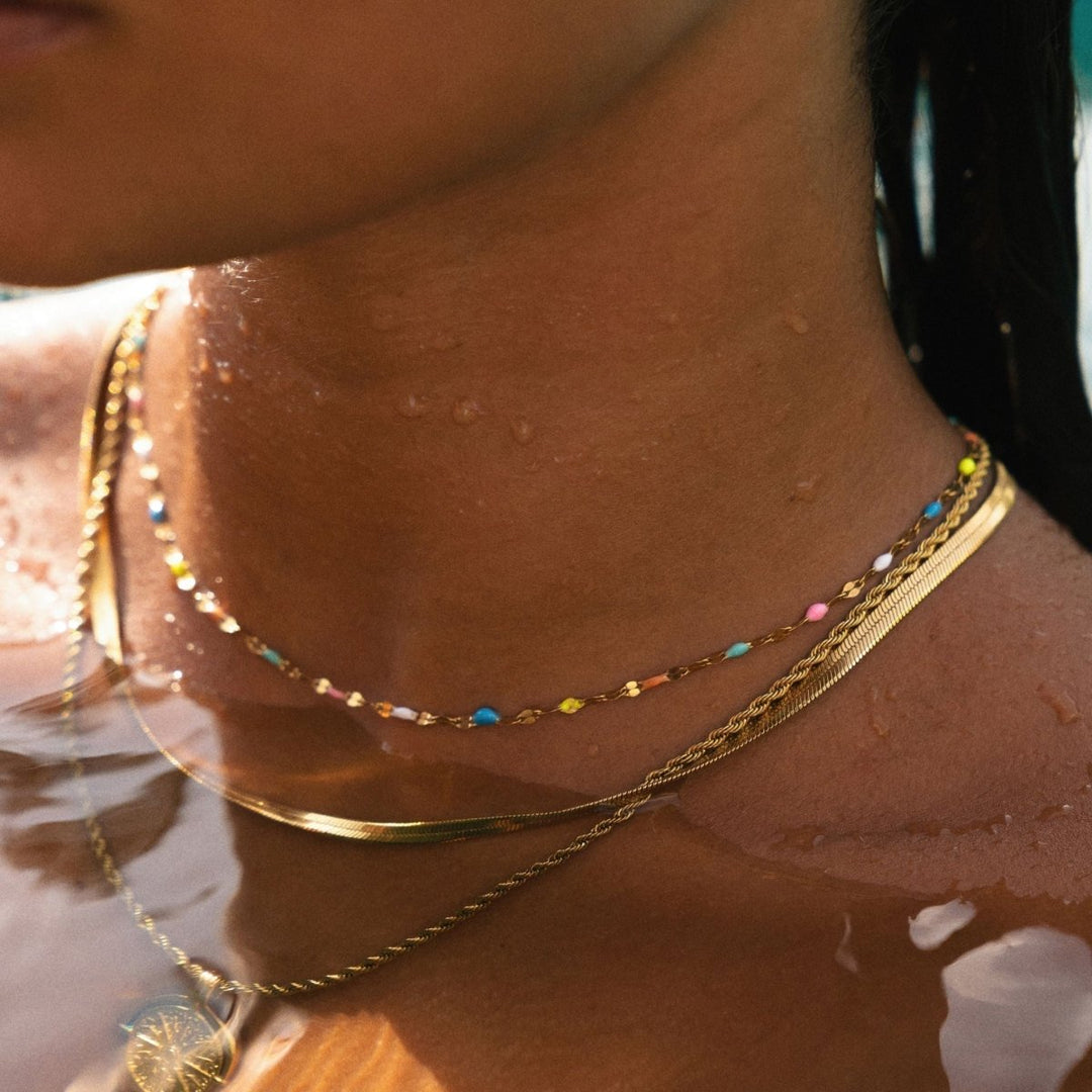 Halskette Damen Trendiges Design Mit Verstellbarem Verschluss 2