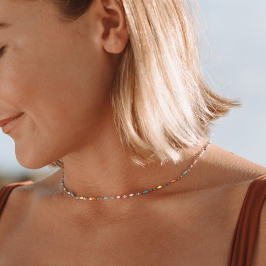 Halskette Damen Trendiges Design Mit Verstellbarem Verschluss 4