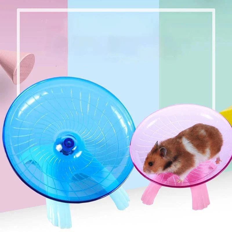 Hamster Spielzeug Laufband Fliegende Untertasse Aktivitätsgerät für Haustiere 1