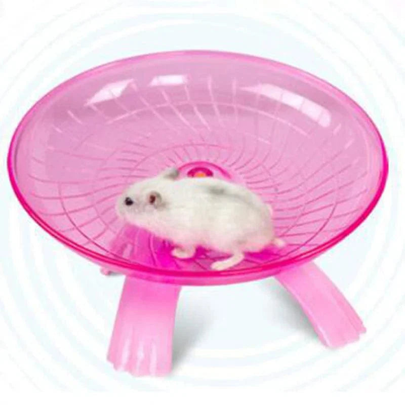 Hamster Spielzeug Laufband Fliegende Untertasse Aktivitätsgerät für Haustiere 2