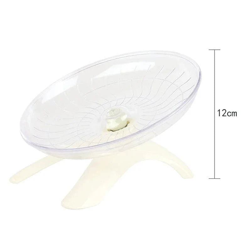 Hamster Spielzeug Laufband Fliegende Untertasse Aktivitätsgerät für Haustiere 6