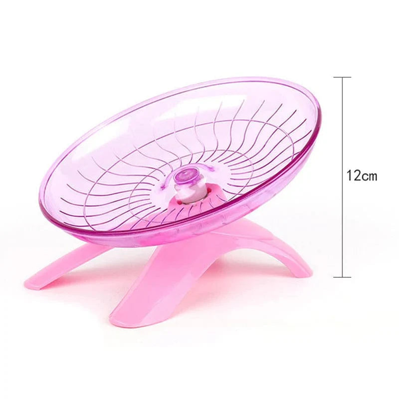 Hamster Spielzeug Laufband Fliegende Untertasse Aktivitätsgerät für Haustiere 7