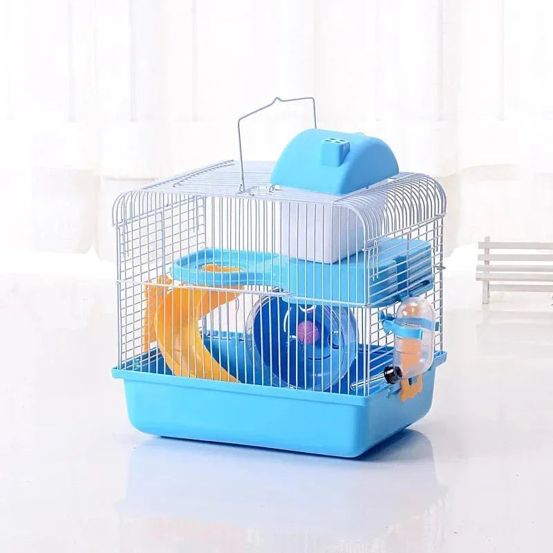 Hamsterkäfig für kleine Nagetiere mit Spielplatz 0