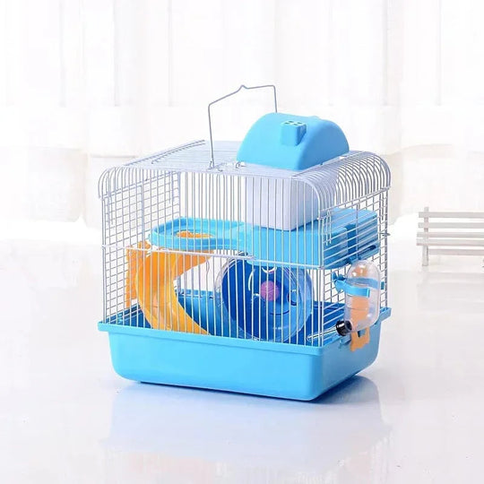 Hamsterkäfig für kleine Nagetiere mit Spielplatz 0