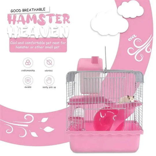 Hamsterkäfig für kleine Nagetiere mit Spielplatz 2