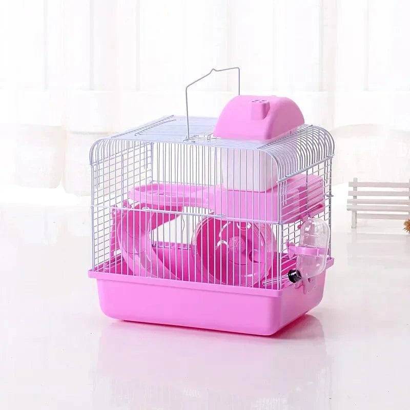 Hamsterkäfig für kleine Nagetiere mit Spielplatz 7