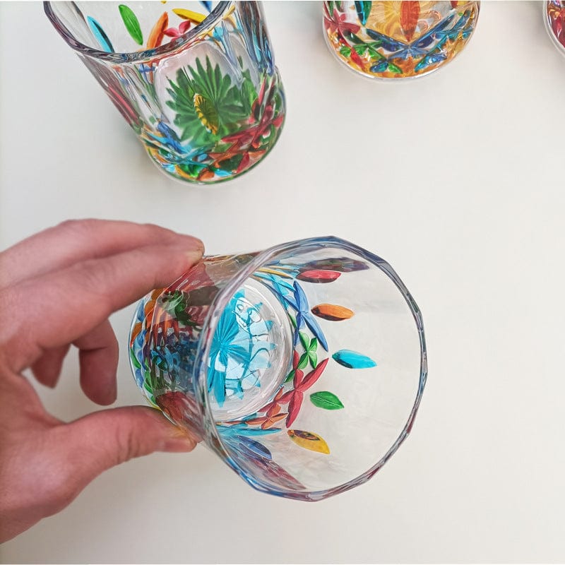 Handbemaltes Glas Set für Stilvolle Getränke 3