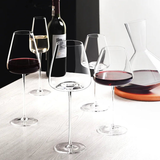 Handgefertigtes Wein- und Champagnerglas-Set mit raffiniertem Design 6