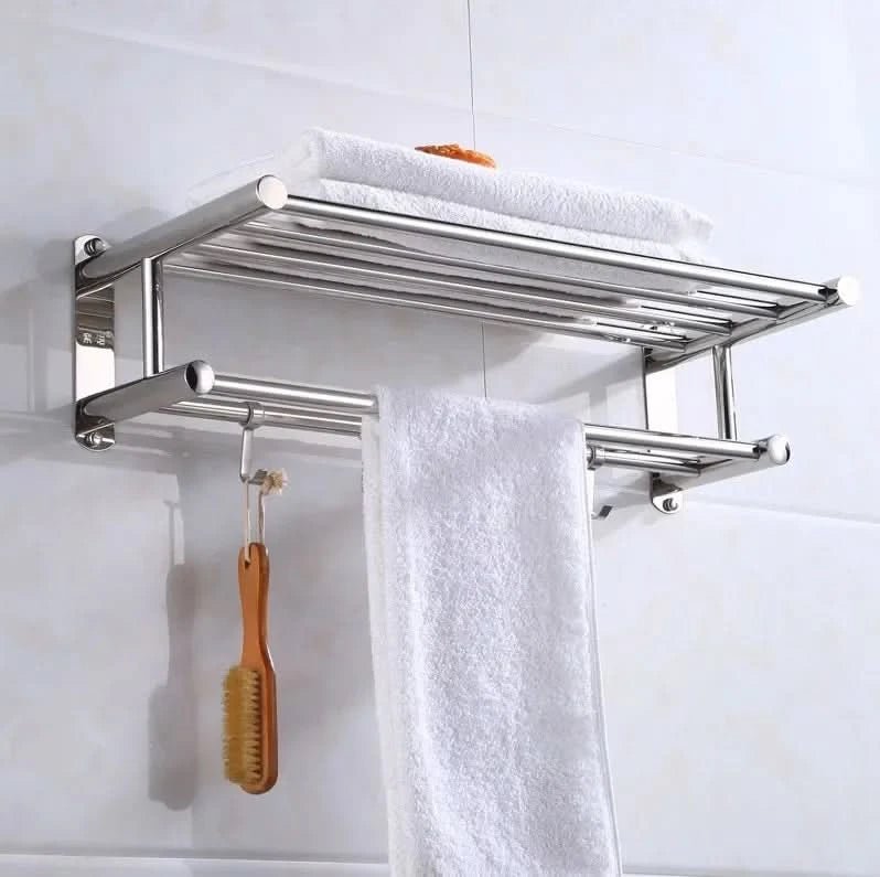 Handtuchhalter Wand für Badezimmer Minimalistisches Design mit Platzsparender Montage 0