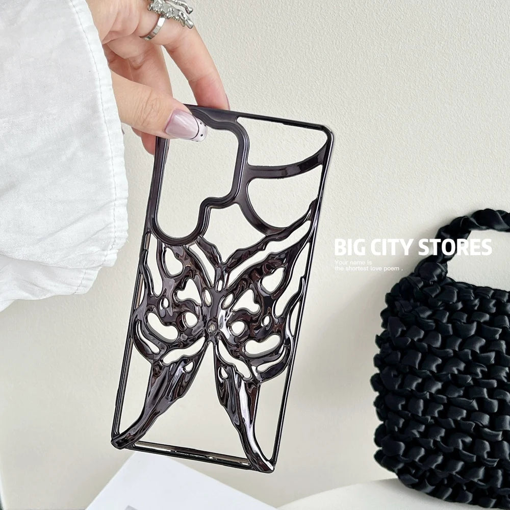 Handyhülle für Samsung Galaxy S24 S25 Ultra mit 3D Schmetterlingsdesign 6