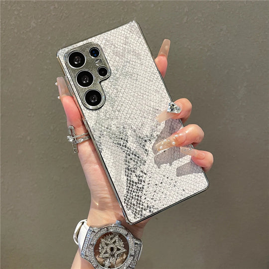 Handyhülle für Samsung Galaxy S25 Ultra &amp; S24 Plus mit Schlangenhaut-Textur 10