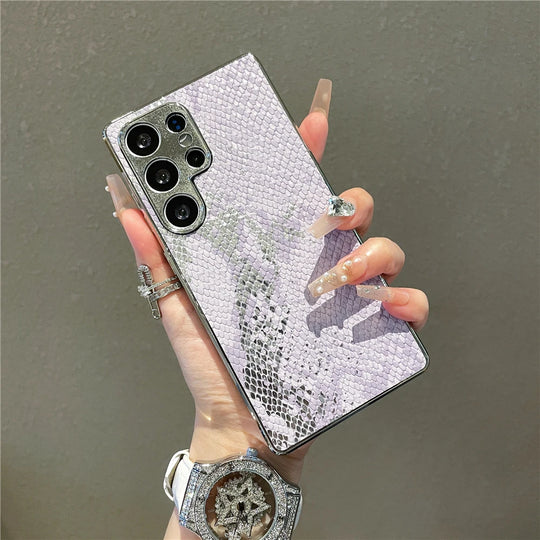 Handyhülle für Samsung Galaxy S25 Ultra &amp; S24 Plus mit Schlangenhaut-Textur 11