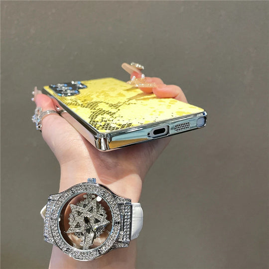 Handyhülle für Samsung Galaxy S25 Ultra &amp; S24 Plus mit Schlangenhaut-Textur 5