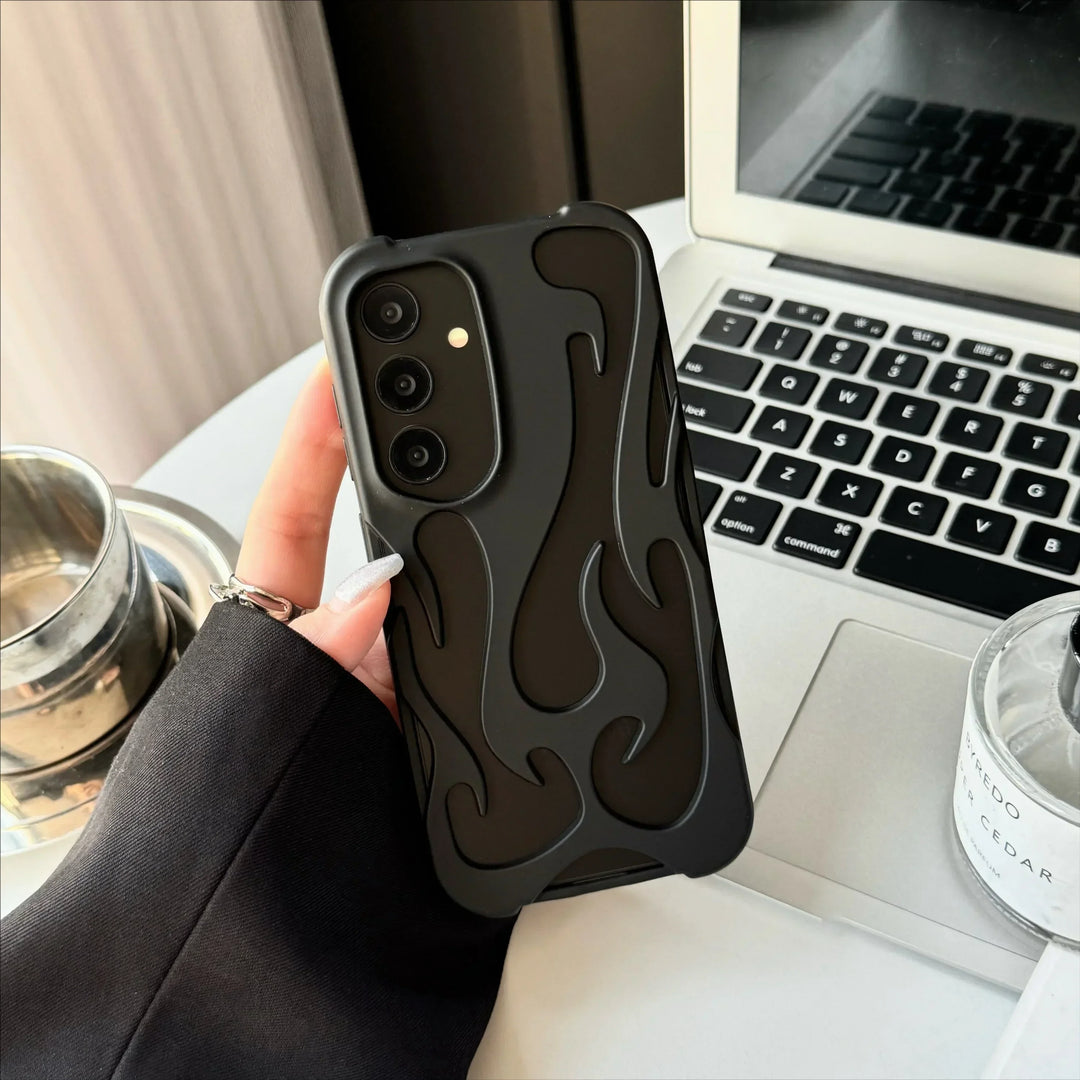 Handyhülle für Samsung Galaxy mit 3D Flammenmuster Modern und Dynamisch 10