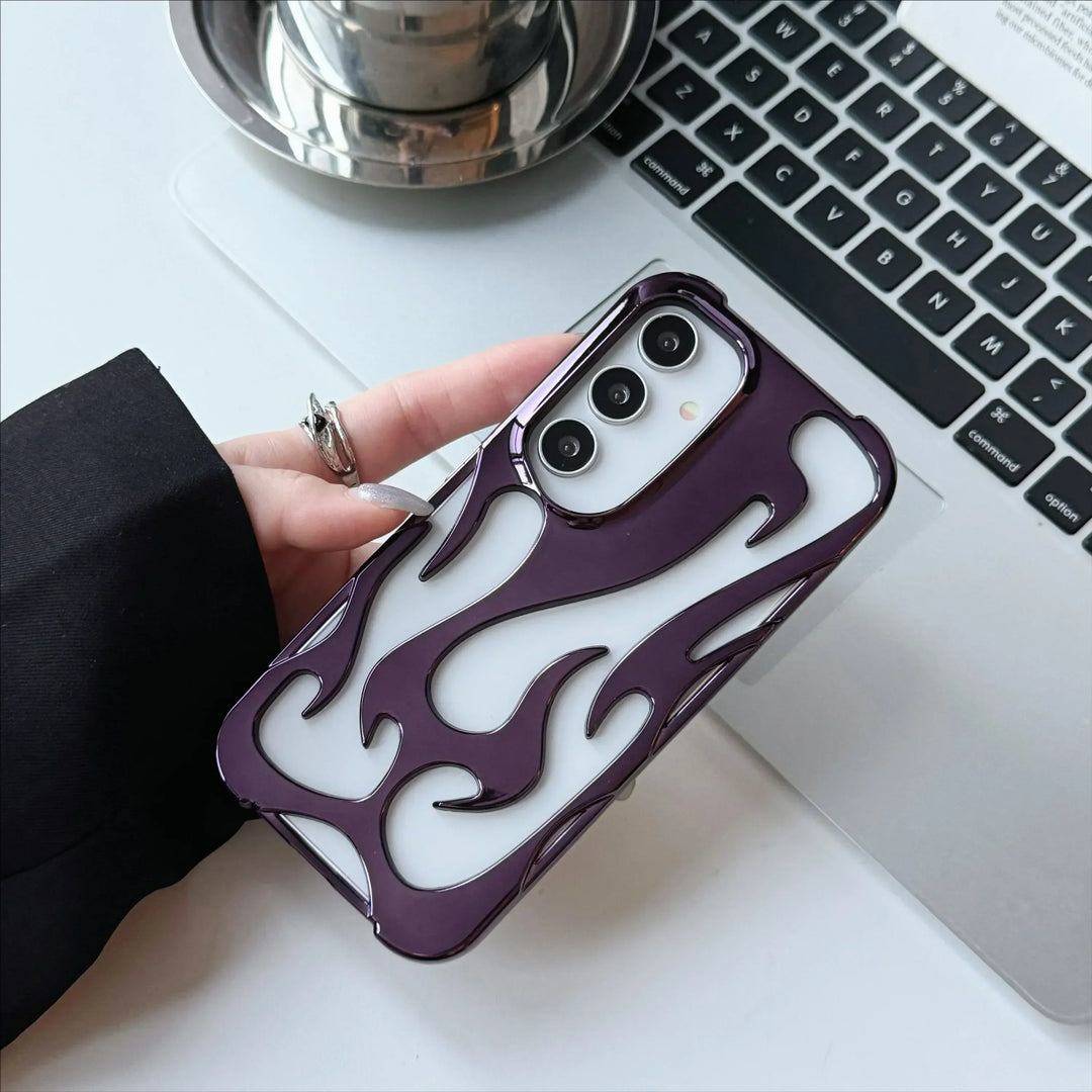 Handyhülle für Samsung Galaxy mit 3D Flammenmuster Modern und Dynamisch 11