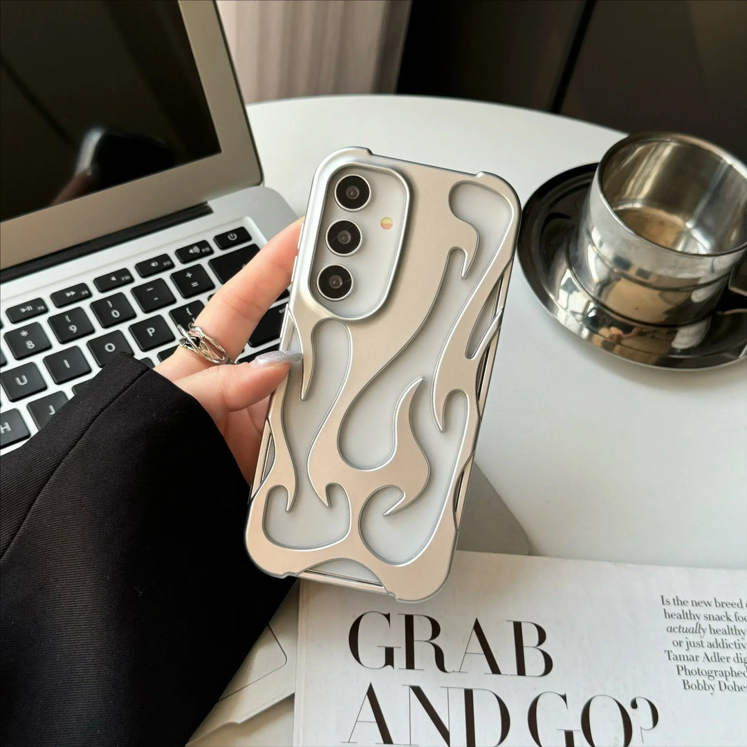 Handyhülle für Samsung Galaxy mit 3D Flammenmuster Modern und Dynamisch 9