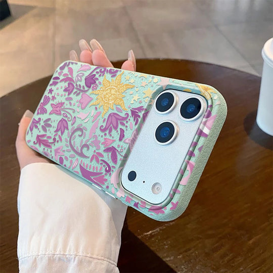Handyhülle für iPhone 17 Pro Max mit Retro Blumen Design 12