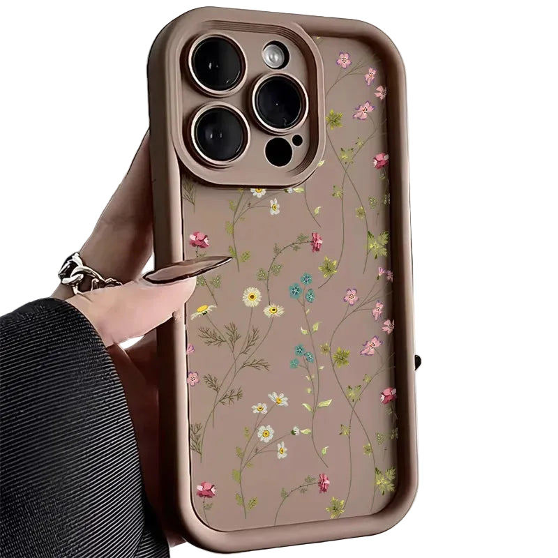 Handyhülle iPhone 14 Blumenmuster Stoßfest Stilvoll Schützend 3