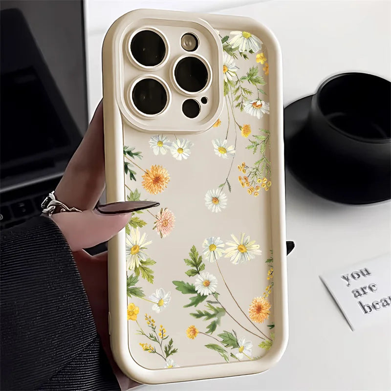 Handyhülle iPhone 14 Blumenmuster Stoßfest Stilvoll Schützend 4