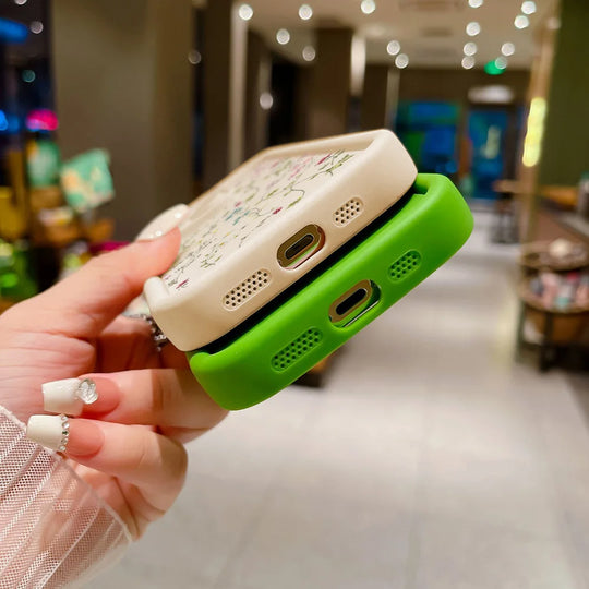 Handyhülle iPhone 14 Blumenmuster Stoßfest Stilvoll Schützend 5