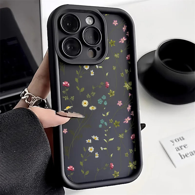 Handyhülle iPhone 14 Blumenmuster Stoßfest Stilvoll Schützend 7