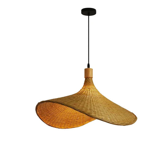 Hängelampe Boho-Stil für Esstisch und Wohnzimmer - Handgefertigte Pendelleuchte aus Bambus 7