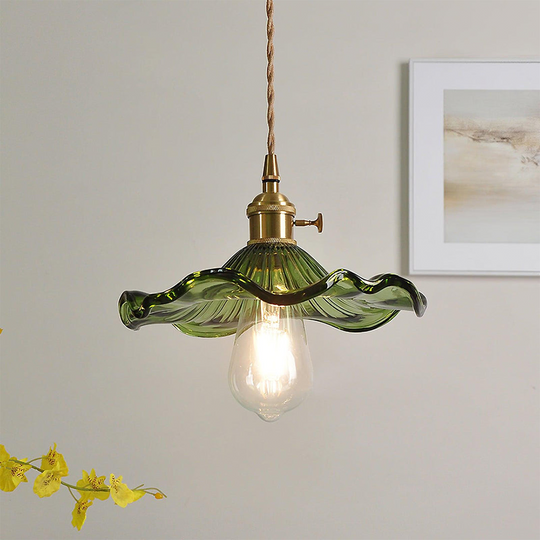 Hängelampe Pendelleuchte Hibiskusblume für Esszimmer und Wohnzimmer 0