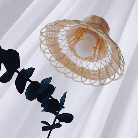 Hängelampe Pendelleuchte für Esszimmer und Wohnzimmer, Handgewebte Hängeleuchte im Boho-Stil 5