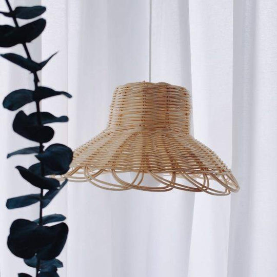 Hängelampe Pendelleuchte für Esszimmer und Wohnzimmer, Handgewebte Hängeleuchte im Boho-Stil 6