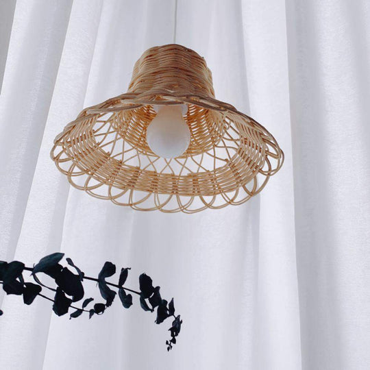 Hängelampe Pendelleuchte für Esszimmer und Wohnzimmer, Handgewebte Hängeleuchte im Boho-Stil 7