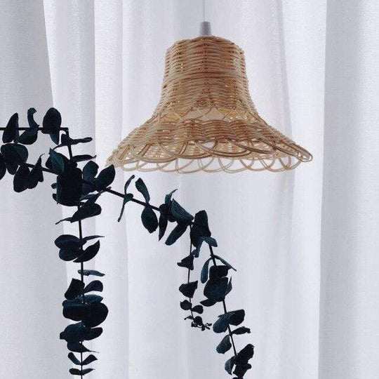 Hängelampe Pendelleuchte für Esszimmer und Wohnzimmer, Handgewebte Hängeleuchte im Boho-Stil 8