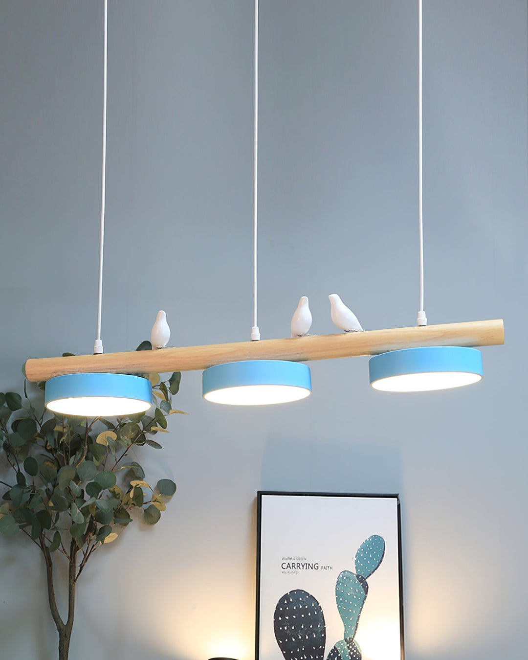 Hängelampe mit Vogel Naturdesign für Innenräume 5