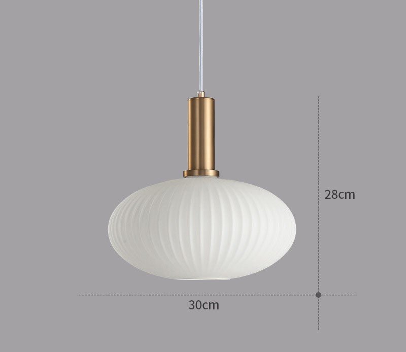 Hängeleuchte im Retro-Stil mit farbigem Glas 14