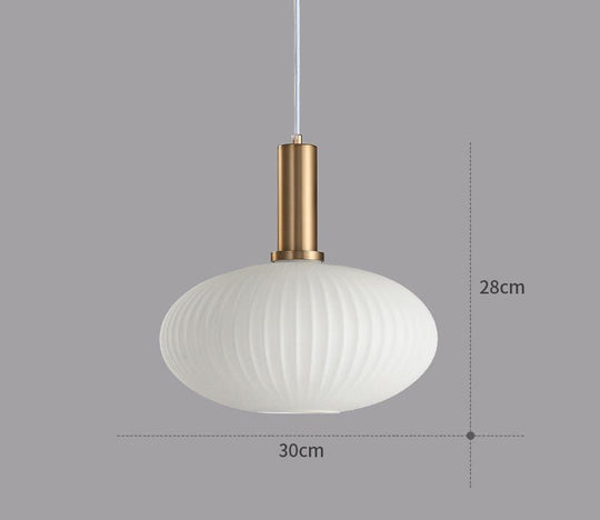 Hängeleuchte im Retro-Stil mit farbigem Glas 14
