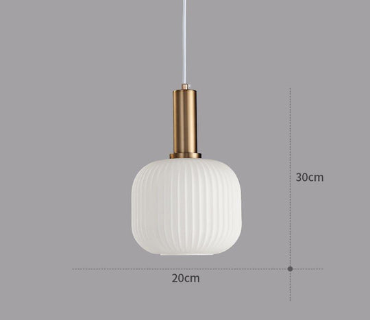 Hängeleuchte im Retro-Stil mit farbigem Glas 16