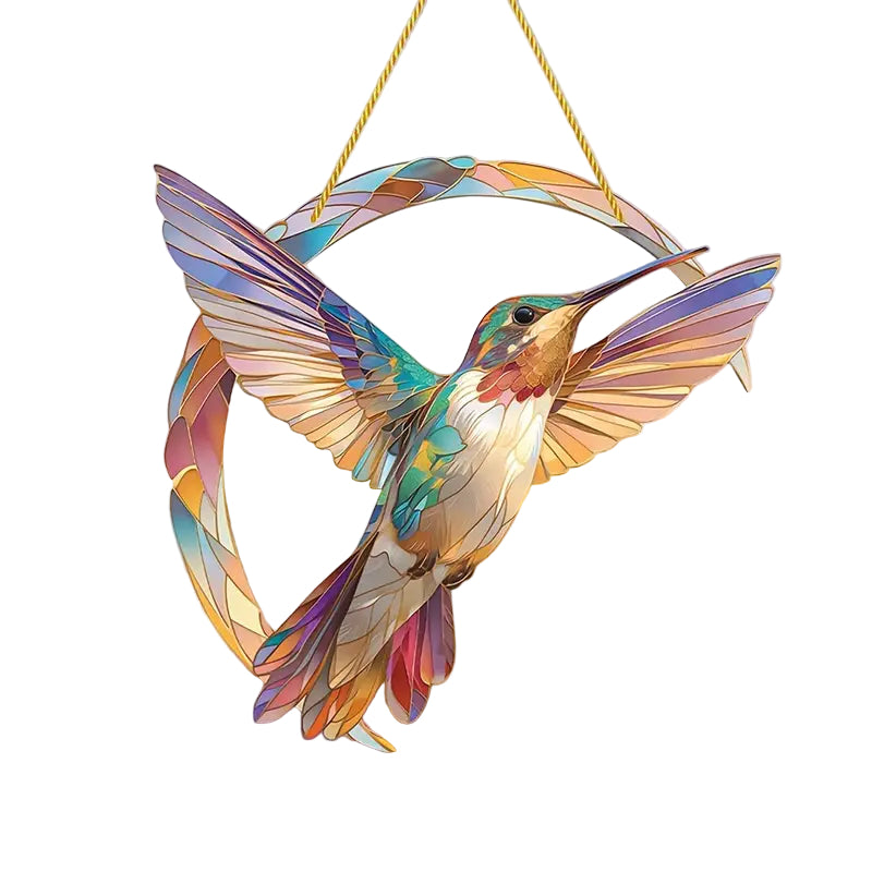 Hängende Fensterdekoration Kolibri-Kristall 0