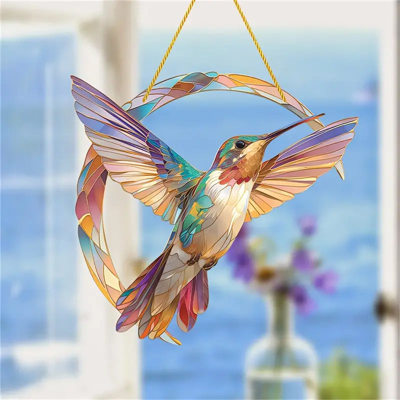 Hängende Fensterdekoration Kolibri-Kristall 1