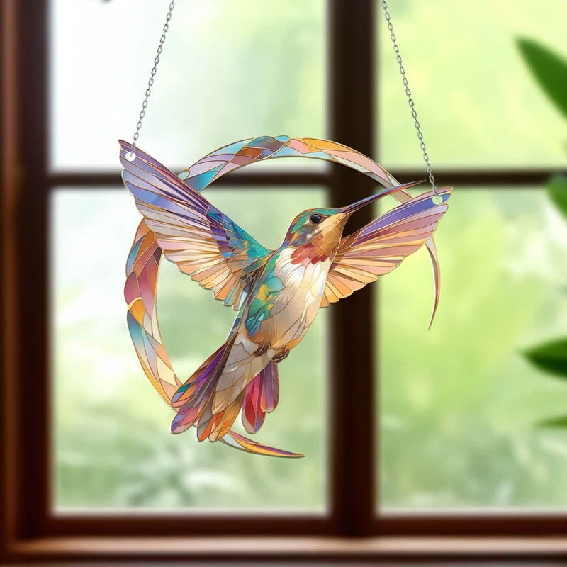 Hängende Fensterdekoration Kolibri-Kristall 2