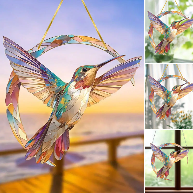 Hängende Fensterdekoration Kolibri-Kristall 4