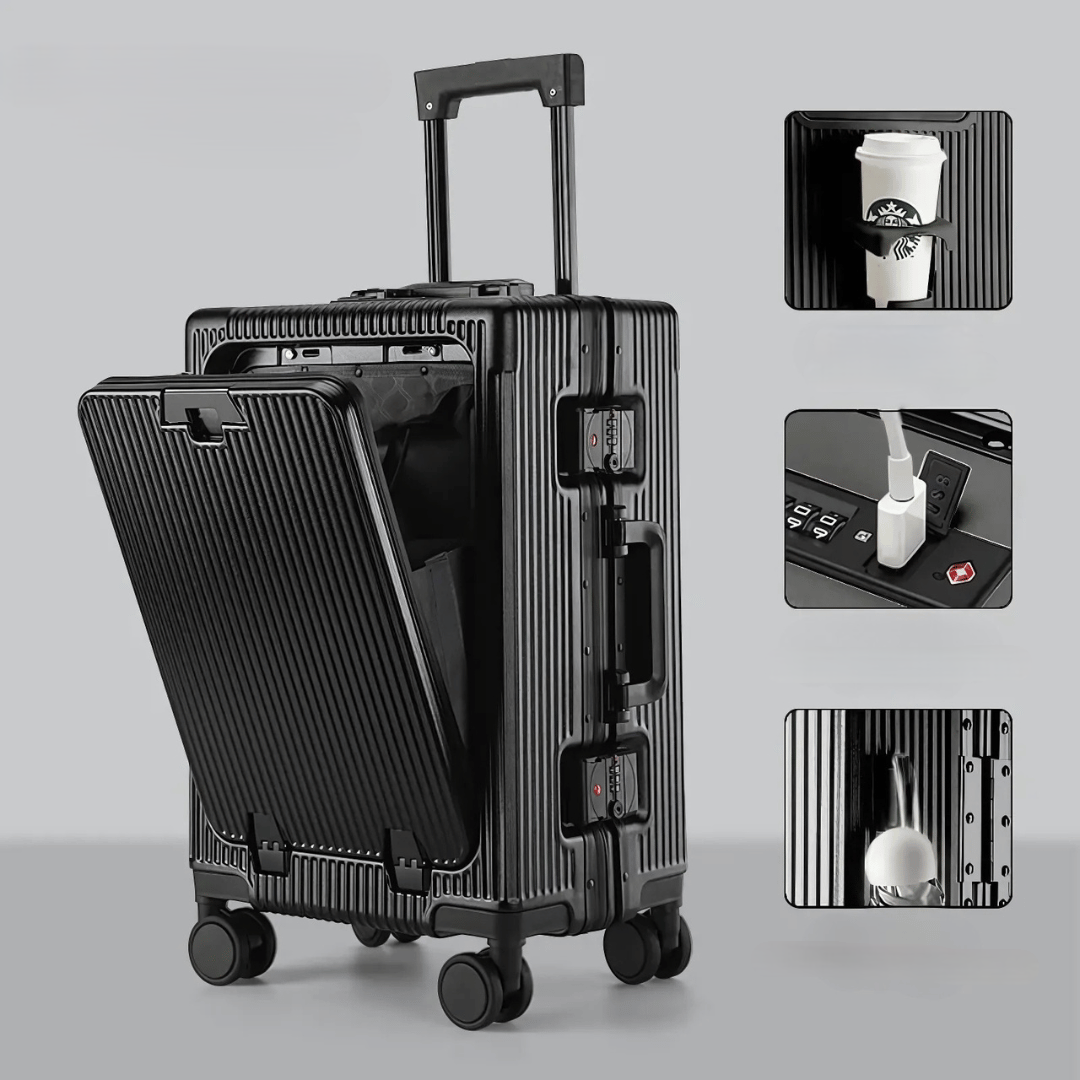 Hartschalen-Handgepäckkoffer Manhattan Pro mit Laptopfach 10