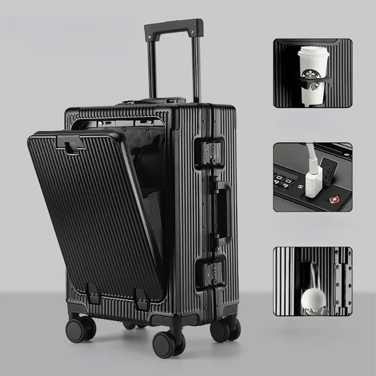 Hartschalen-Handgepäckkoffer Manhattan Pro mit Laptopfach 10
